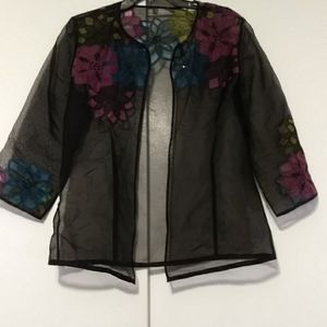 Beautiful black sheer cover up